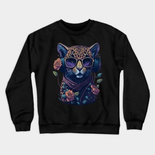 cheetah print Crewneck Sweatshirt